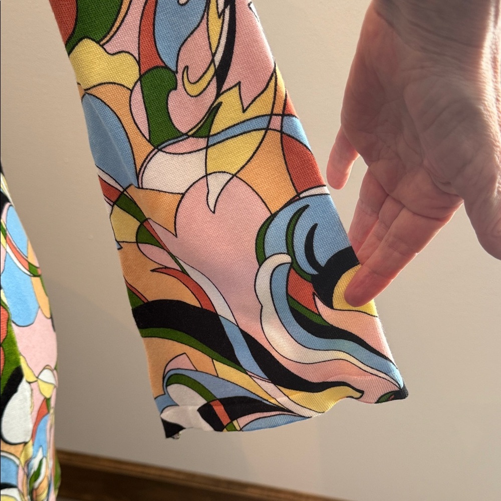 Colorful Abstract Women's Top - Picture 3 of 5